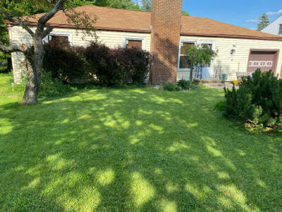 Before new plants and mulch by Chestnut Landscaping