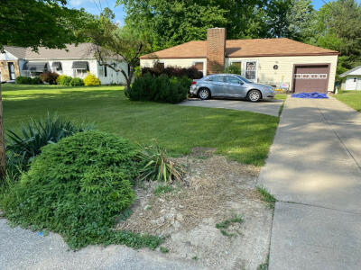 Before new plants and mulch by Chestnut Landscaping